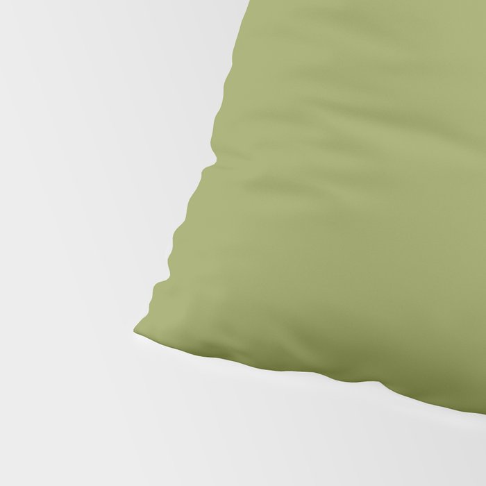 Olive Green Solid Color Pillow Sham Gallery Image 4