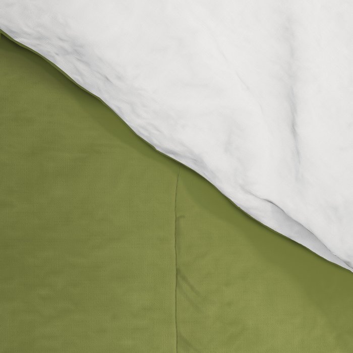 Olive Green Solid Color Comforter Gallery Image 4
