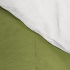 Olive Green Solid Color Comforter Gallery Image 4