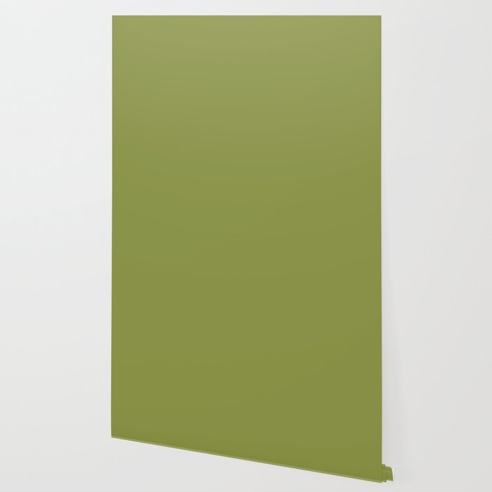 Olive Green Solid Color Wallpaper Gallery Image 2