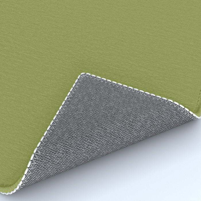 Olive Green Solid Color Rug Gallery Image 4