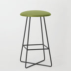 Olive Green Solid Color Stool Gallery Image 1