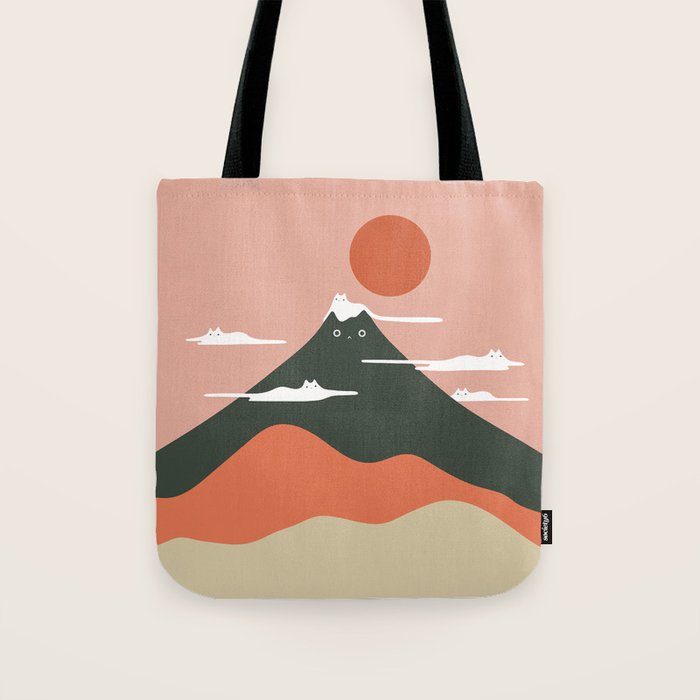 Cat Landscape 72 Tote Bag Gallery Image 1