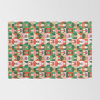 Diverse festive christmas people pattern Rug Gallery Image 2