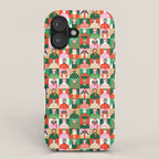Diverse festive christmas people pattern iPhone Case Gallery Image 1