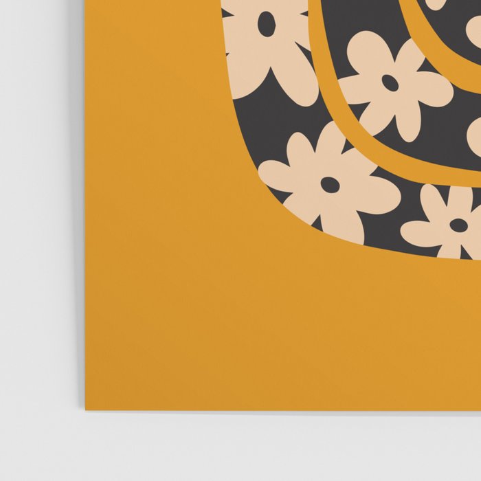 Black & Cream Snake Flower - Orange  Poster Gallery Image 3