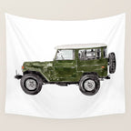 Green Truck Wall Tapestry Gallery Image 4