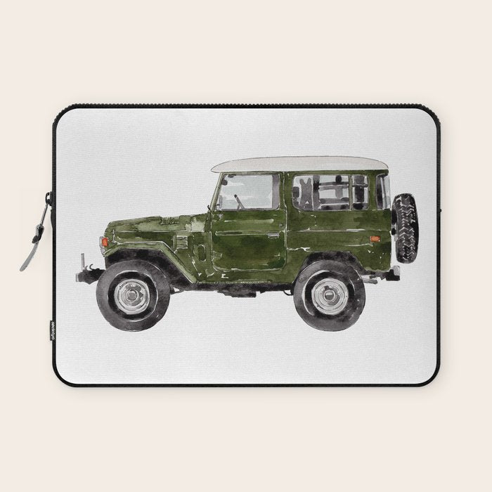 Green Truck Laptop Sleeve Gallery Image 1