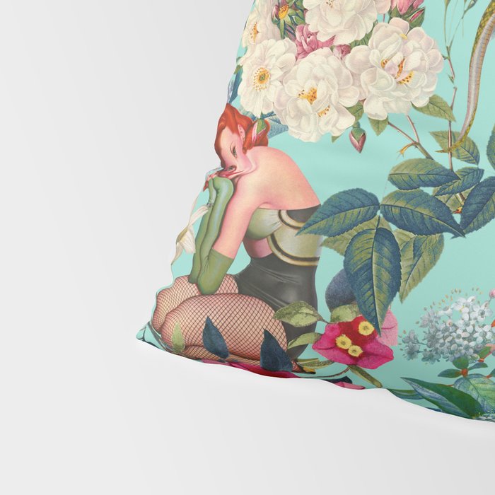 Floral and Pin-Up Girls V Pillow Sham Gallery Image 4