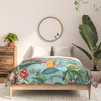 Floral and Pin-Up Girls V Comforter Gallery Image 3