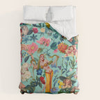Floral and Pin-Up Girls V Duvet Cover Gallery Image 6