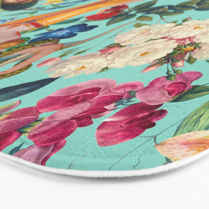 Floral and Pin-Up Girls V Bath Mat Gallery Image 3