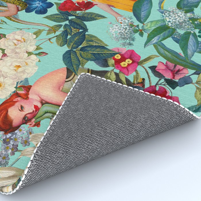 Floral and Pin-Up Girls V Rug Gallery Image 4
