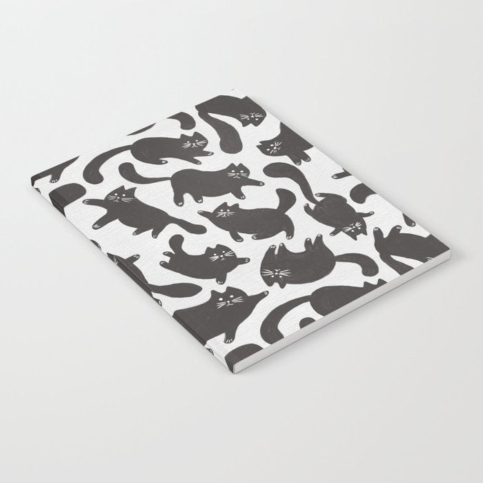 Hand-Drawn Black Cats Notebook Gallery Image 1