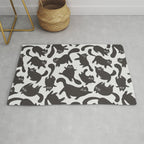 Hand-Drawn Black Cats Rug Gallery Image 1