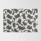 Hand-Drawn Black Cats Rug Gallery Image 2
