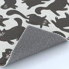 Hand-Drawn Black Cats Rug Gallery Image 4