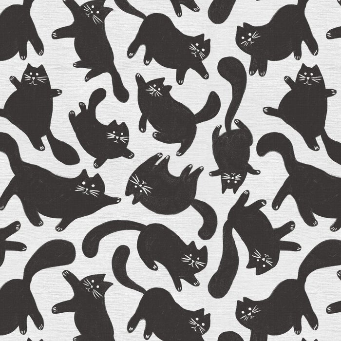 Hand-Drawn Black Cats Coffee Mug Gallery Image 2