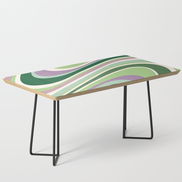 Liquid Swirl Groovy Ripple Retro 60s & 70s Pattern II Coffee Table Gallery Image 1
