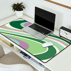 Liquid Swirl Groovy Ripple Retro 60s & 70s Pattern II Desk Mat Gallery Image 2