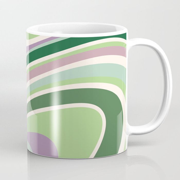 Liquid Swirl Groovy Ripple Retro 60s & 70s Pattern II Coffee Mug Gallery Image 1