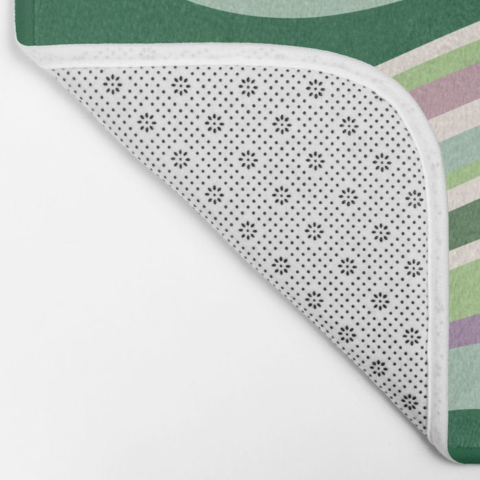 Liquid Swirl Groovy Ripple Retro 60s & 70s Pattern II Bath Mat Gallery Image 2