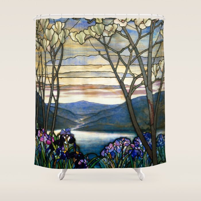 Louis Comfort Tiffany - Decorative stained glass 5. Shower Curtain Gallery Image 1
