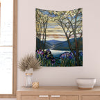 Louis Comfort Tiffany - Decorative stained glass 5. Wall Tapestry Gallery Image 2