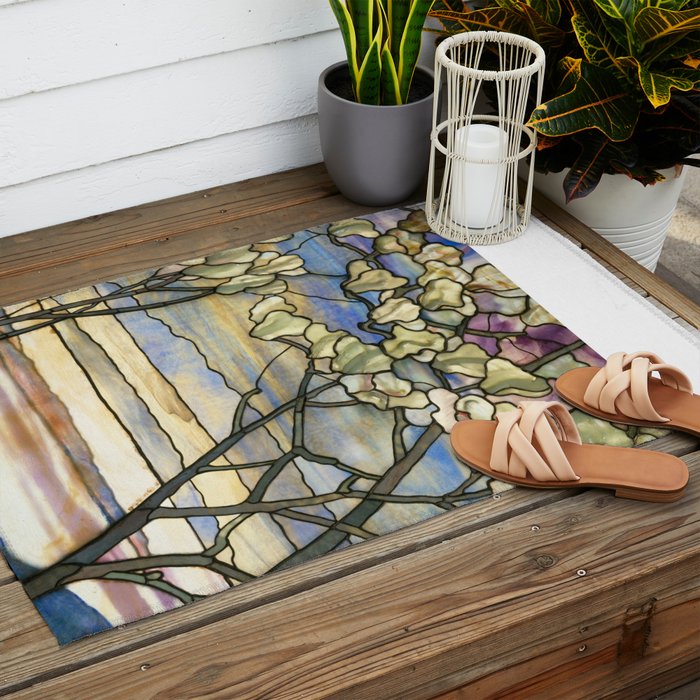 Louis Comfort Tiffany - Decorative stained glass 5. Outdoor Rug Gallery Image 2