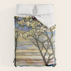 Louis Comfort Tiffany - Decorative stained glass 5. Duvet Cover Gallery Image 6