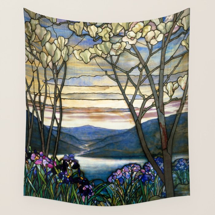 Louis Comfort Tiffany - Decorative stained glass 5. Wall Tapestry Gallery Image 1