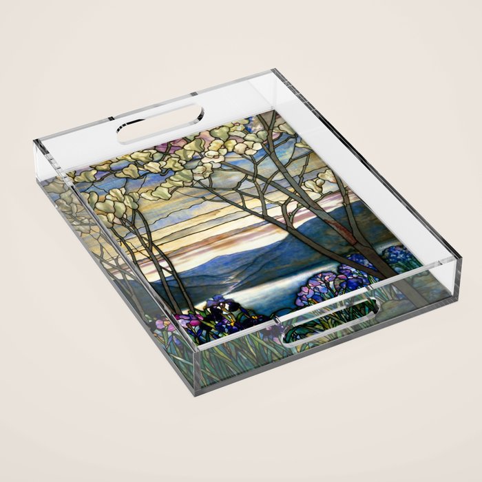 Louis Comfort Tiffany - Decorative stained glass 5. Acrylic Tray Gallery Image 1