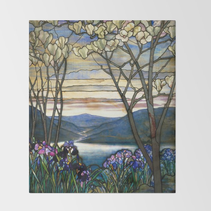 Louis Comfort Tiffany - Decorative stained glass 5. Throw Blanket Gallery Image 2