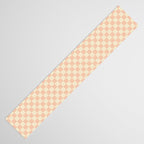Checkers - peach pink and cream Table Runner Gallery Image 3