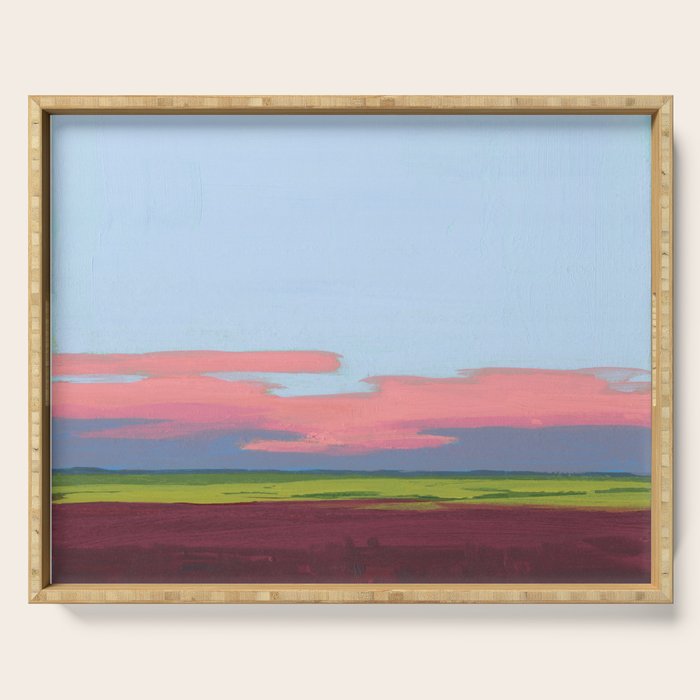 Peaceful, Abstract Sunset - Drummond Sunset 3 Serving Tray Gallery Image 1