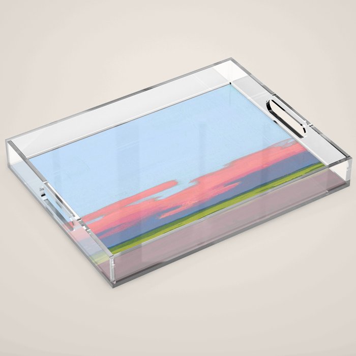 Peaceful, Abstract Sunset - Drummond Sunset 3 Acrylic Tray Gallery Image 1