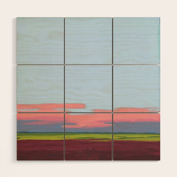 Peaceful, Abstract Sunset - Drummond Sunset 3 Wood Wall Art Gallery Image 1