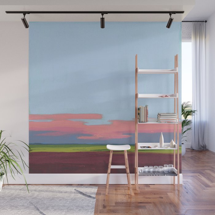Peaceful, Abstract Sunset - Drummond Sunset 3 Wall Mural Gallery Image 1
