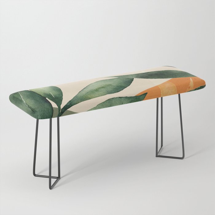 Abstract Art Tropical Leaves 123 Bench Gallery Image 1