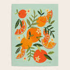 Orange Blooms - Mint Palette Poster Gallery Image 4