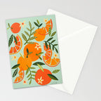 Orange Blooms - Mint Palette Stationery Card Gallery Image 2
