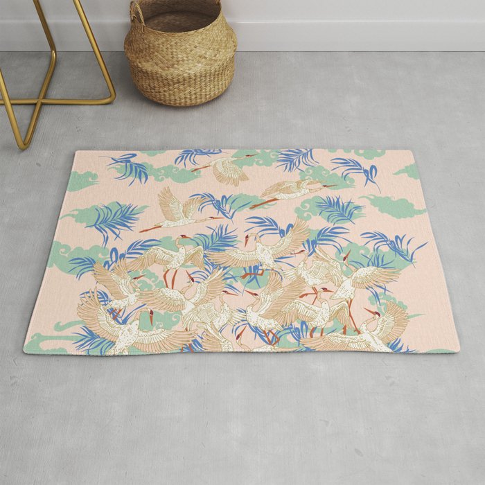 Cranes dance Rug Gallery Image 1