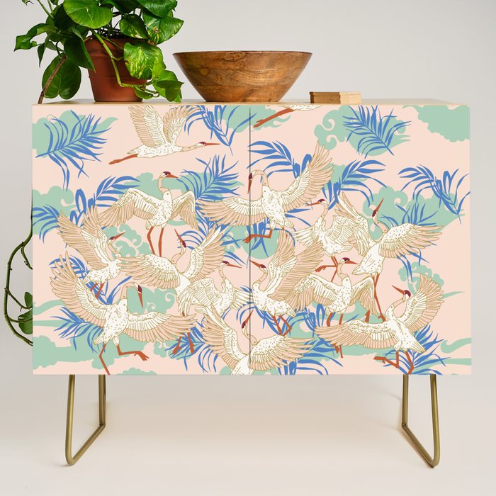 Cranes dance Credenza Gallery Image 1