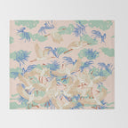 Cranes dance Throw Blanket Gallery Image 2