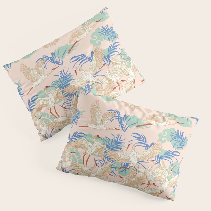 Cranes dance Pillow Sham Gallery Image 3
