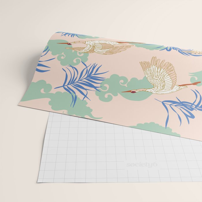 Cranes dance Wrapping Paper Gallery Image 2