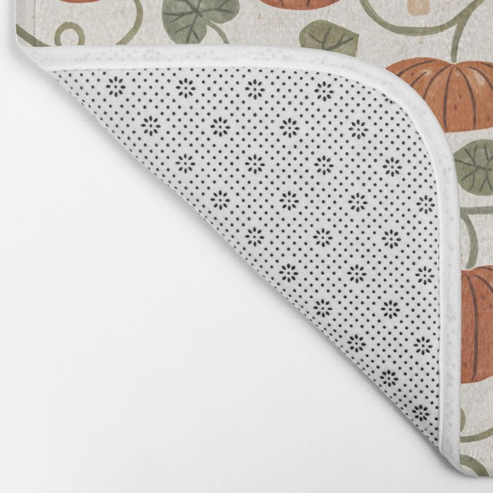 Gouache Pumpkin Patch Bath Mat Gallery Image 2