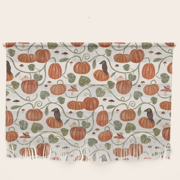 Gouache Pumpkin Patch Wall Hanging Gallery Image 1