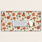 Gouache Pumpkin Patch Desk Mat Gallery Image 1