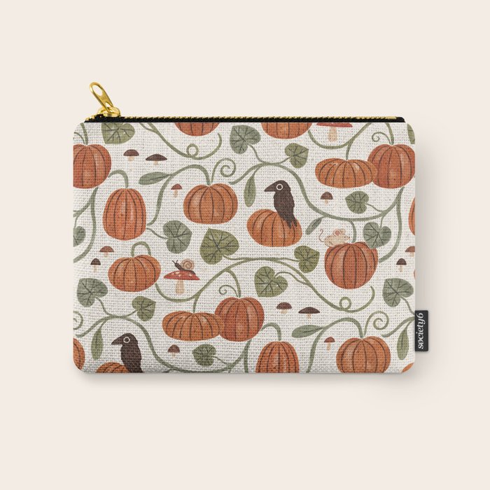 Gouache Pumpkin Patch Carry All Pouch Gallery Image 1